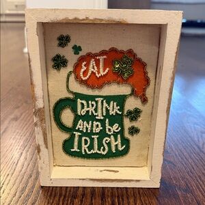 Eat Drink and Be Irish Wall Art